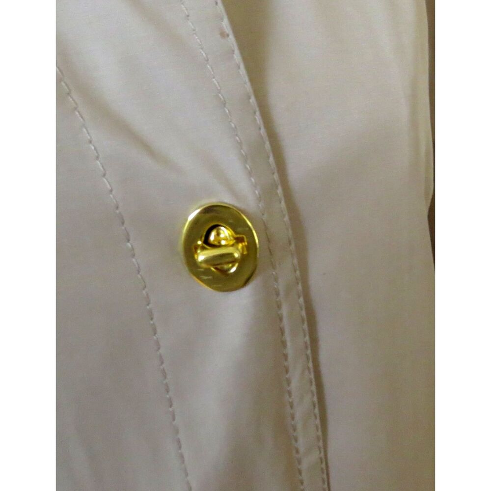 Isaac Mizrahi Live Khaki Jacket/Raincoat Small EUC - Picture 9 of 11